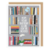 Bookshelf Greeted Birthday Card